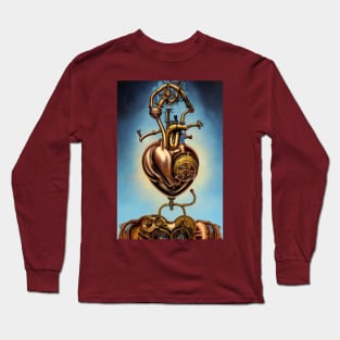 Steampunk mechanical heart Long Sleeve T-Shirt